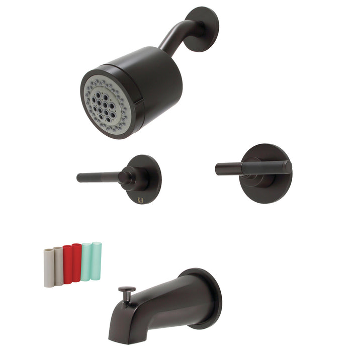 Kingston Sona KBX8145CKL - Kaiser Double-Handle Tub and Shower Faucet, Oil Rubbed Bronze