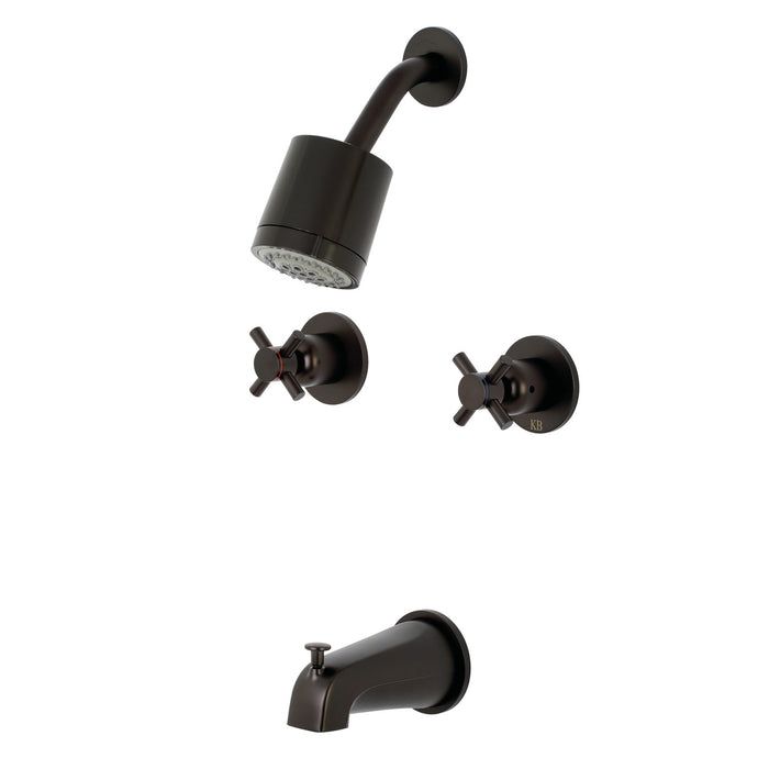 Kingston Sona KBX8145DX - Concord Double-Handle Tub and Shower Faucet, Oil Rubbed Bronze