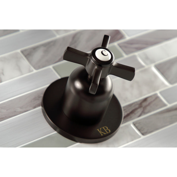 Kingston Tulare KBX8145ZX - Millennium Double-Handle Tub and Shower Faucet, Oil Rubbed Bronze