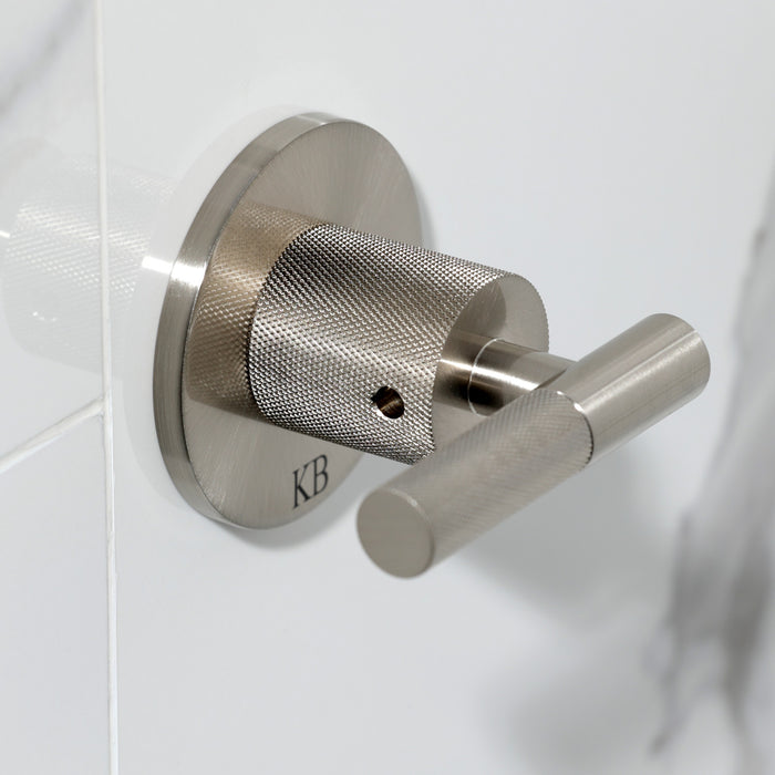 Convergent KBX8148KNL Double-Handle Tub and Shower Faucet with Knurled Handle, Brushed Nickel