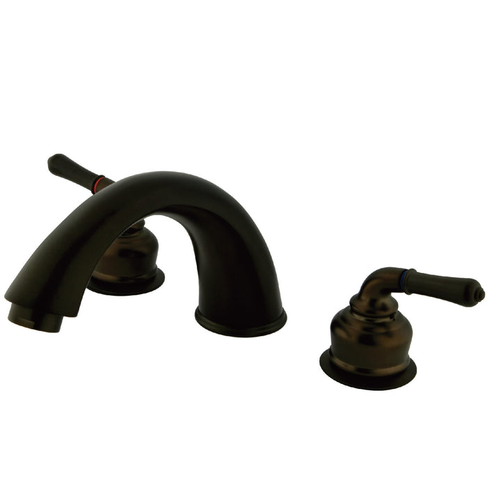 Kingston Tulare KC365 - Magellan Two-Handle 3-Hole Deck Mount Roman Tub Faucet, Oil Rubbed Bronze