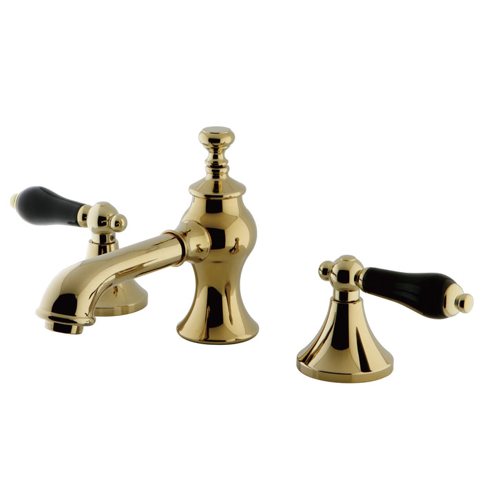 Duchess KC7062PKL Two-Handle 3-Hole Deck Mount Widespread Bathroom Faucet with Brass Pop-Up, Polished Brass