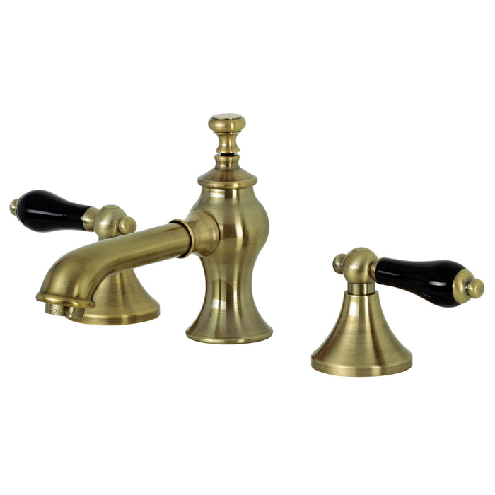 Duchess KC7063PKL Two-Handle 3-Hole Deck Mount Widespread Bathroom Faucet with Brass Pop-Up, Antique Brass