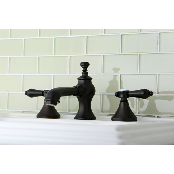 Heirloom KC7065BAL Two-Handle 3-Hole Deck Mount Widespread Bathroom Faucet with Brass Pop-Up, Oil Rubbed Bronze