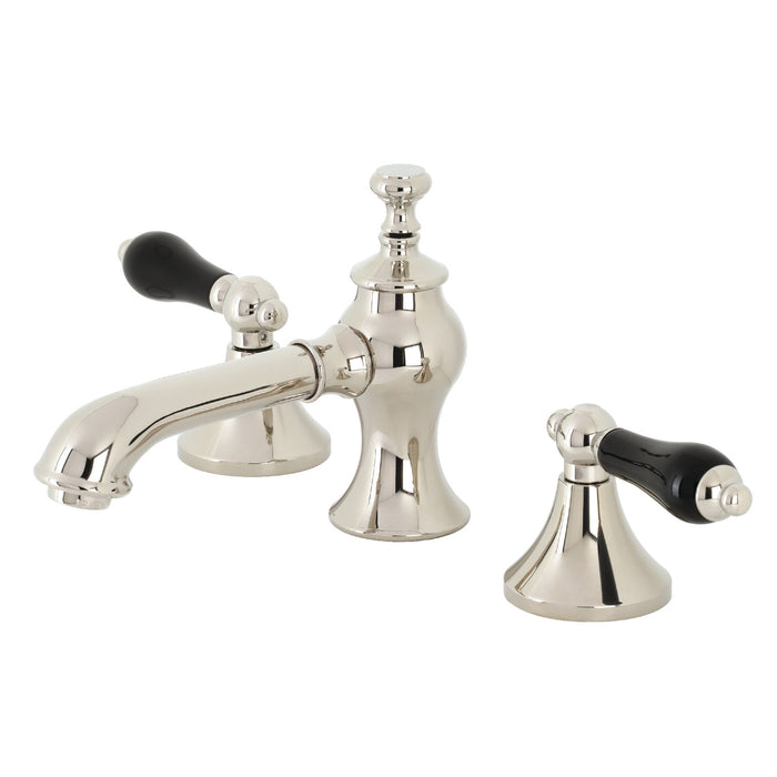 Duchess KC7066PKL Two-Handle 3-Hole Deck Mount Widespread Bathroom Faucet with Brass Pop-Up, Polished Nickel