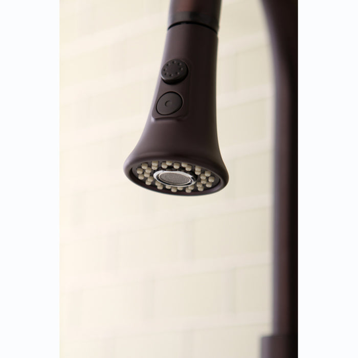 Kingston Made To Match KDH8725 2-Function Pull-Down Kitchen Faucet Sprayer, Oil Rubbed Bronze