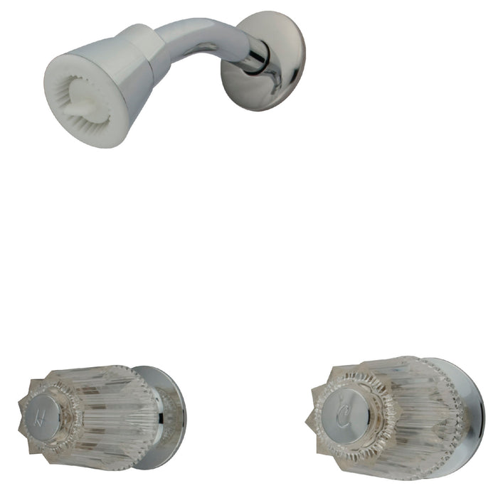 Kingston KF114C Double-Handle Shower Faucet, Polished Chrome