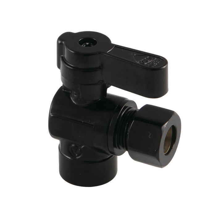 Kingston Baseline KF4320MB 1/2-Inch Sweat x 3/8-Inch O.D. Comp Angle Shut-Off Valve, Matte Black
