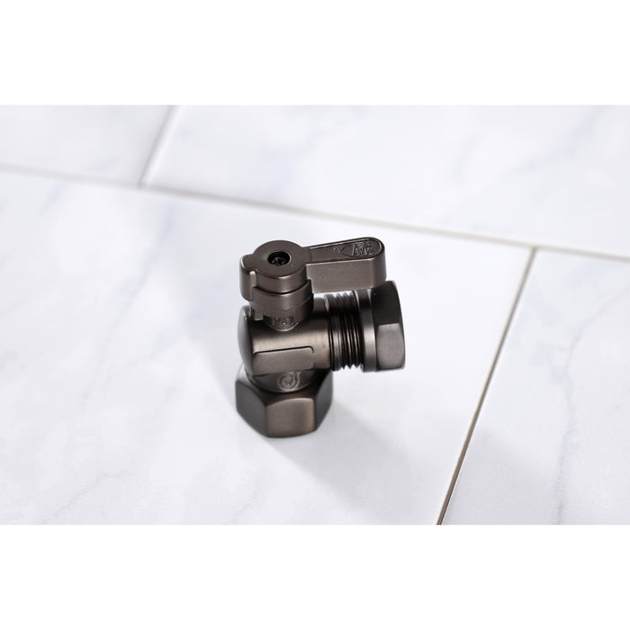 Kingston KF4410ORB 1/2-Inch FIP x 1/2-Inch or 7/16-Inch Slip Joint Quarter-Turn Angle Shut-Off Valve, Oil Rubbed Bronze