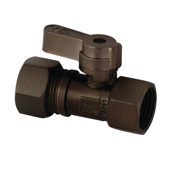 Kingston KF4515ORB 1/2-Inch FIP x 5/8-Inch O.D. Comp Quarter-Turn Straight Shut-Off Valve, Oil Rubbed Bronze