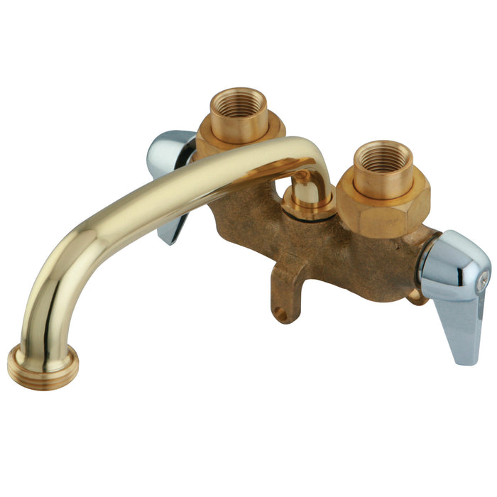 Kingston KF471 Double-Handle 3-Hole Deck Mount Laundry Faucet, Polished Chrome