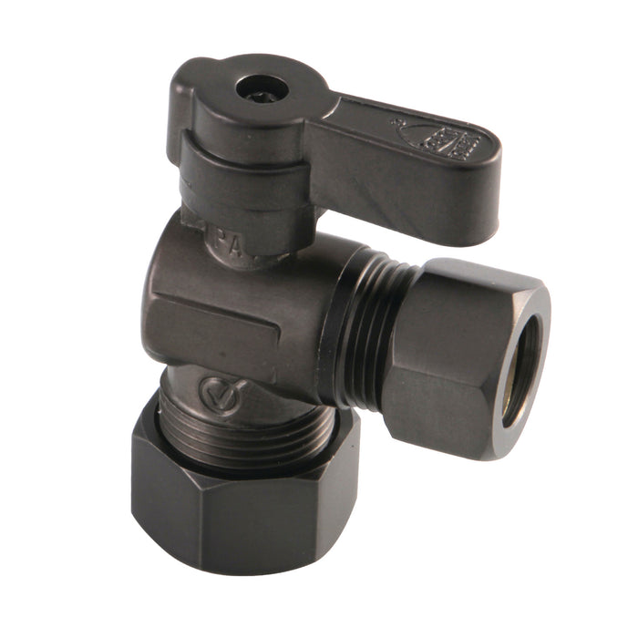 Kingston KF5440ORB 5/8-Inch O.D. Comp x 1/2-Inch O.D. Comp Quarter-Turn Angle Shut-Off Valve, Oil Rubbed Bronze