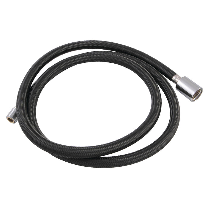 Kingston KH1470 59-Inch Braided Hose for Pull-Out Kitchen Faucet, Black/Polished Chrome
