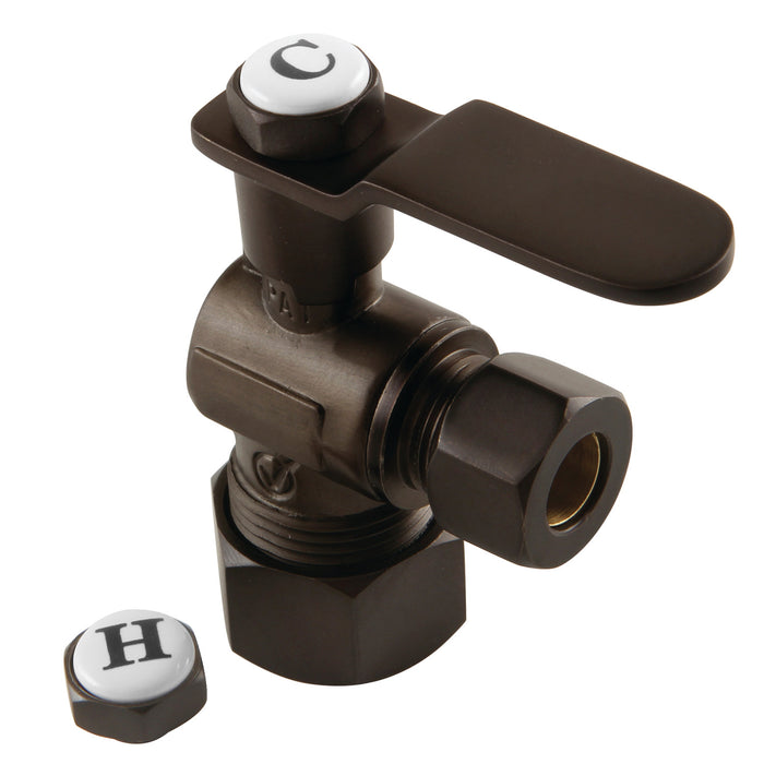 Kingston Sona KL5330ORB - Whitaker 5/8-Inch O.D. Comp x 3/8-Inch O.D. Comp Quarter-Turn Angle Shut-Off Valve, Oil Rubbed Bronze