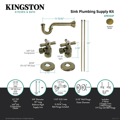 Kingston Brass Seitensprüher Für Küchenarmatur – Vintage Design, Messing Antik, Mit 2 Strahlarten, 152 Cm Schlauch