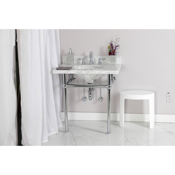 Kingston Heirloom KPK201 - Gourmet Scape Traditional Plumbing Sink Trim Kit with P-Trap, Polished Chrome