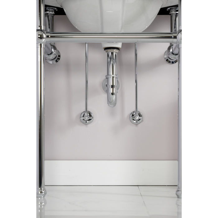 Gourmet Scape™ KPK201 Traditional Plumbing Supply Kit Combo with 1-1/2" P-Trap, Polished Chrome