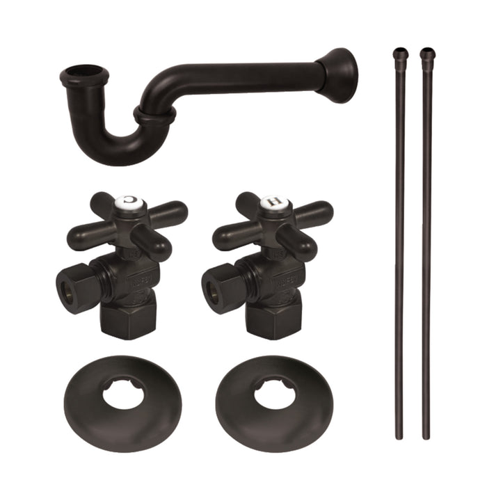 Gourmet Scape™ KPK205 Traditional Plumbing Supply Kit Combo with 1-1/2" P-Trap, Oil Rubbed Bronze
