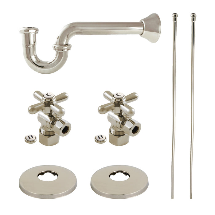 Kingston Heirloom KPK306 - Trimscape Traditional Plumbing Supply Kit Combo, Polished Nickel