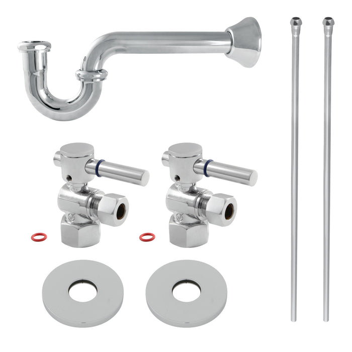 Concord KPK401 Modern Plumbing Sink Trim Kit with P-Trap, Polished Chrome
