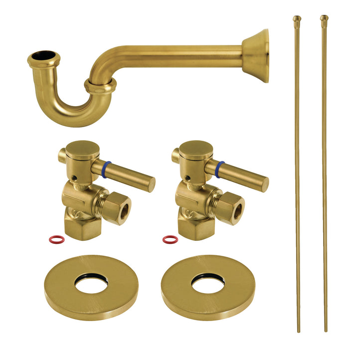 Concord KPK407 Modern Plumbing Sink Trim Kit with P-Trap, Brushed Brass
