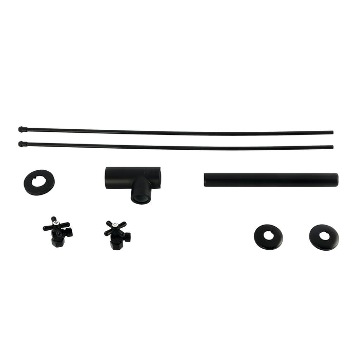 Kingston Tulare KPK800MBP - Trimscape Modern Plumbing Sink Trim Kit with Bottle Trap, Matte Black