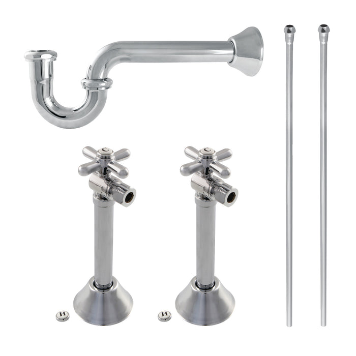 Trimscape KPK801 Traditional Plumbing Supply Kit Combo, Polished Chrome