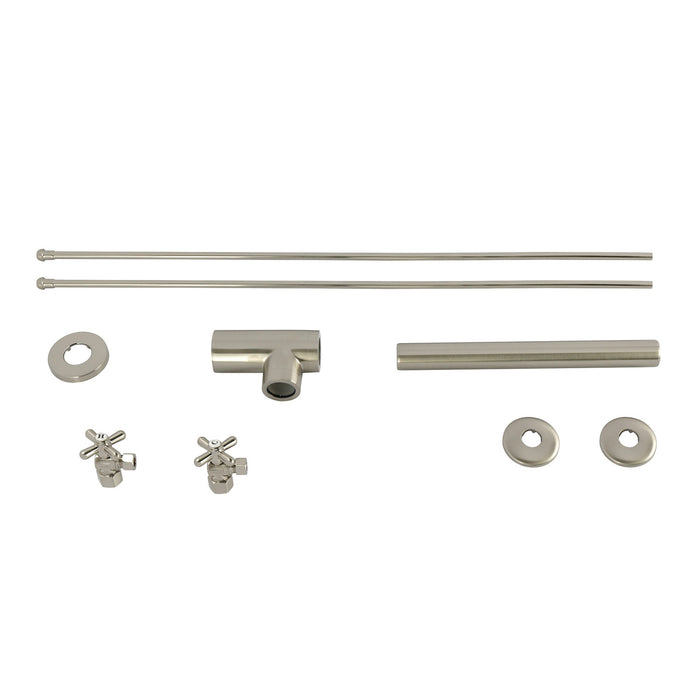 Kingston Tulare KPK808P - Trimscape Modern Plumbing Sink Trim Kit with Bottle Trap, Brushed Nickel