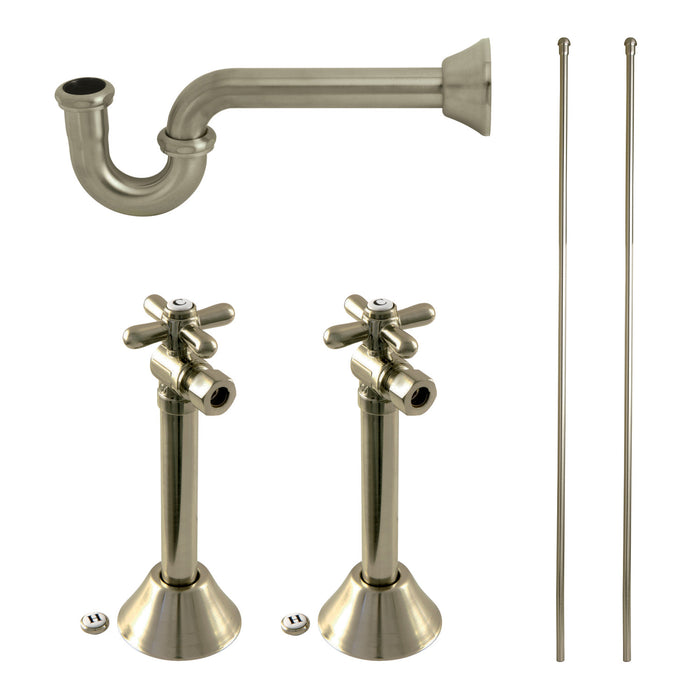 Kingston Heirloom KPK808 - Trimscape Traditional Plumbing Supply Kit Combo, Brushed Nickel