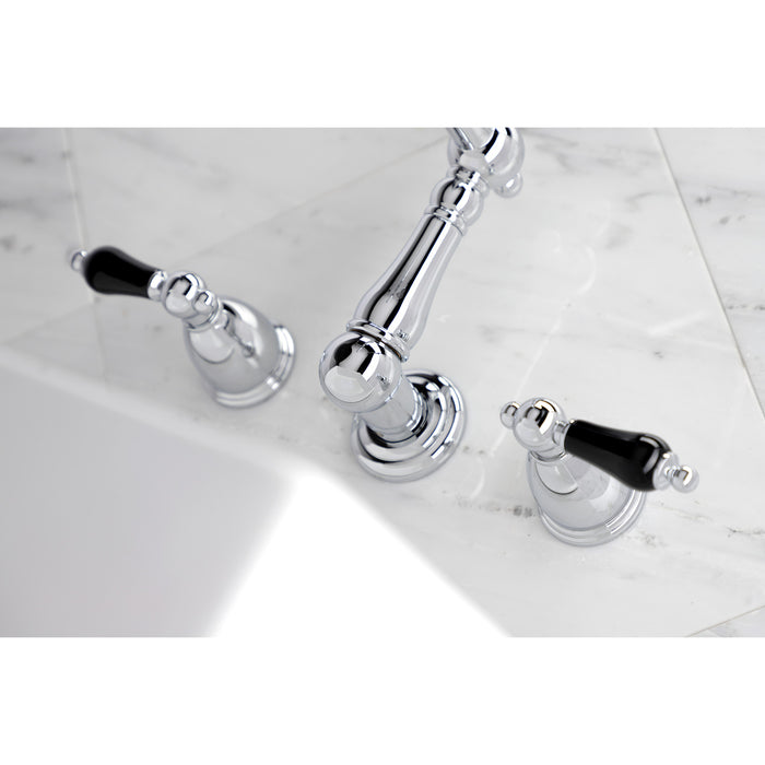Kingston Heirloom KS1021PKL - Duchess Two-Handle 3-Hole Wall Mount Tub Faucet, Polished Chrome