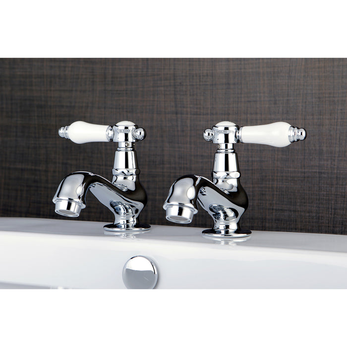 Kingston Heirloom KS1101BPL - Bel-Air Two-Handle Deck Mount Basin Tap Faucet, Polished Chrome