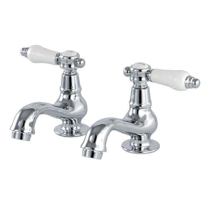 Kingston Heirloom KS1101BPL - Bel-Air Two-Handle Deck Mount Basin Tap Faucet, Polished Chrome