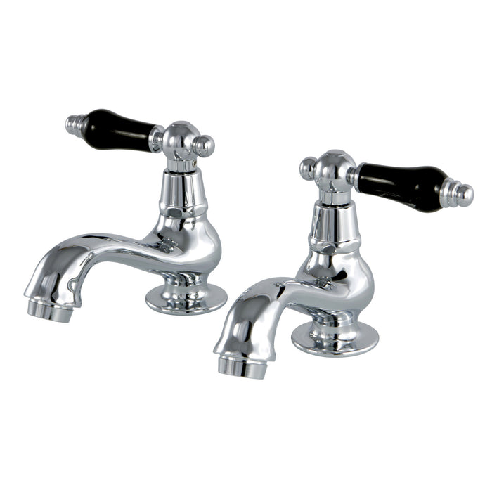 Kingston Heirloom KS1101PKL - Duchess Two-Handle Deck Mount Basin Tap Faucet, Polished Chrome