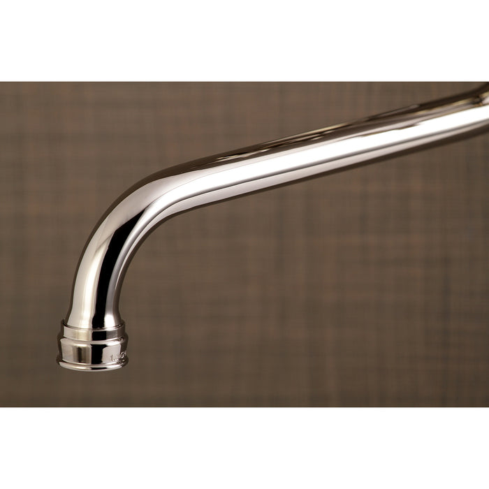 Kingston Heirloom KS115PN - Essex Double-Handle 2-Hole Wall Mount Bathroom Faucet, Polished Nickel
