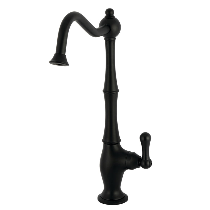 Heritage KS1190AL Single-Handle 1-Hole Deck Mount Water Filtration Faucet, Matte Black