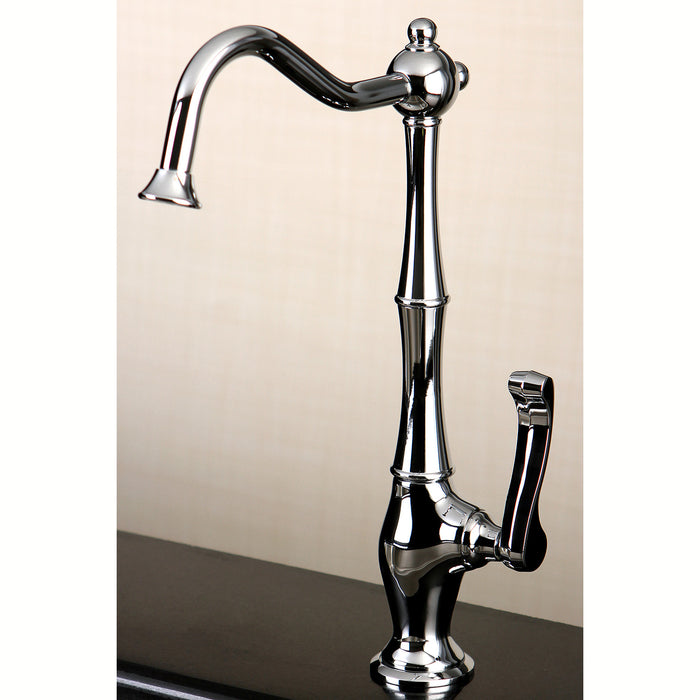 Kingston Heirloom KS1191FL - Royale Single-Handle 1-Hole Deck Mount Water Filtration Faucet, Polished Chrome