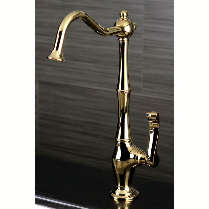 Royale KS1192FL Single-Handle 1-Hole Deck Mount Water Filtration Faucet, Polished Brass