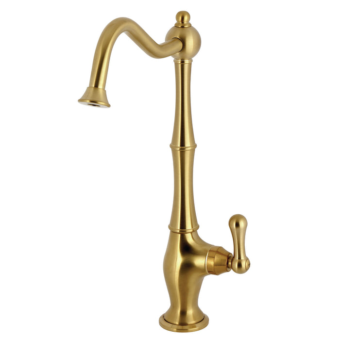 Heritage KS1197AL Single-Handle 1-Hole Deck Mount Water Filtration Faucet, Brushed Brass