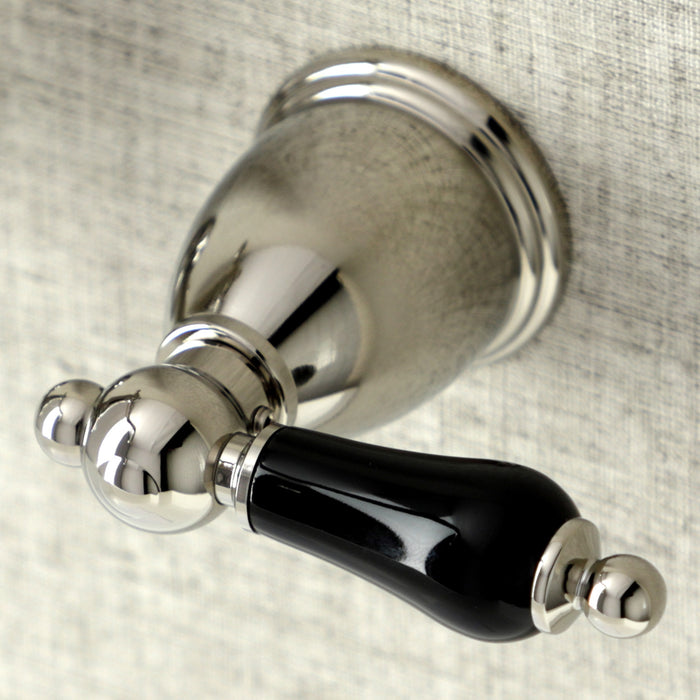 Kingston Heirloom KS1256PKL - Duchess Double-Handle 3-Hole Wall Mount Bathroom Faucet, Polished Nickel