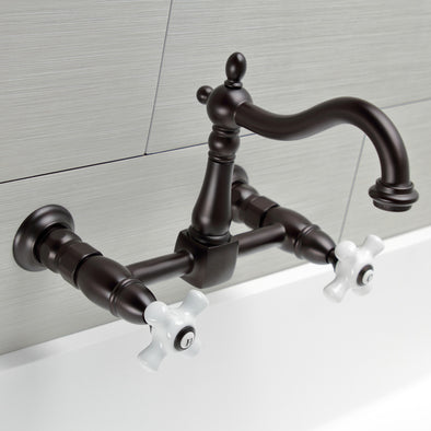 Kingston Brass Heritage Wannenfüller Für Die Wand – Gebürstetes Nickel, Elegant & Praktisch