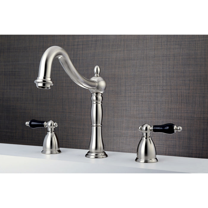 Kingston Heirloom KS1348PKL - Duchess Two-Handle 3-Hole Deck Mount Roman Tub Faucet, Brushed Nickel