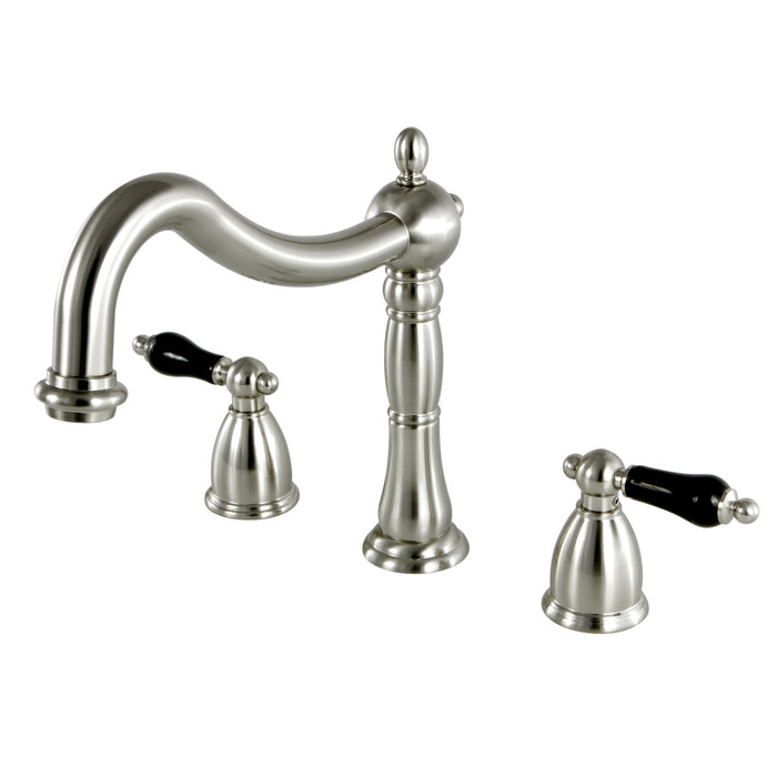 Kingston Heirloom KS1348PKL - Duchess Two-Handle 3-Hole Deck Mount Roman Tub Faucet, Brushed Nickel