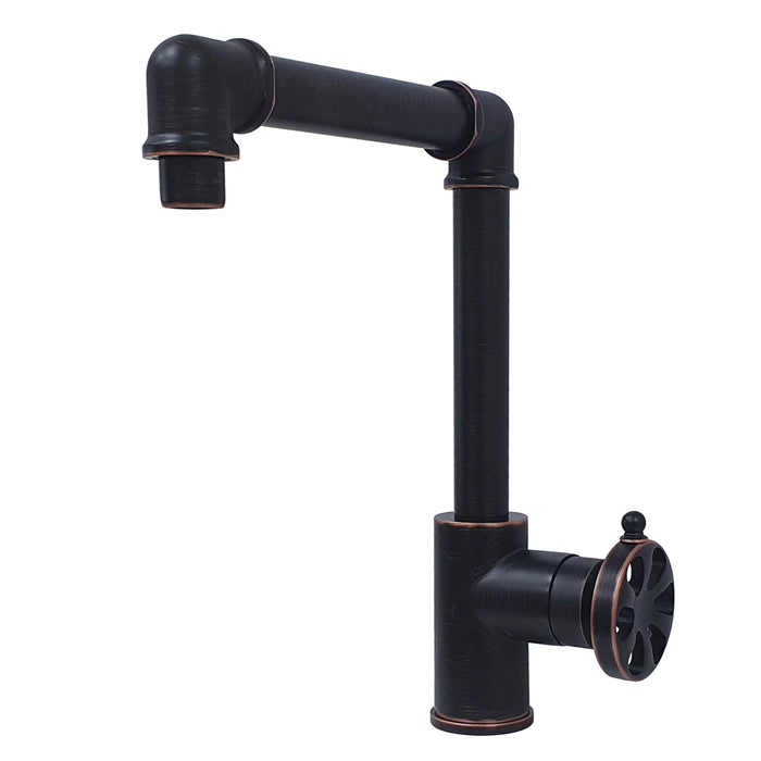 Kingston Sona KS144RXNB - Belknap One-Handle 1-Hole Bathroom Faucet with Push Pop-Up Drain, Naples Bronze