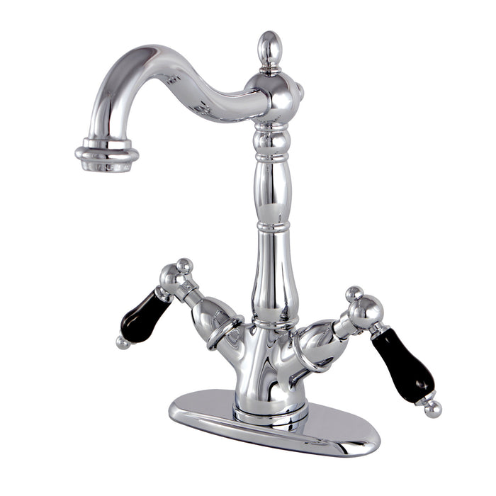 Kingston Heirloom KS1491PKL - Duchess Two-Handle 1-or-3 Hole Deck Mount Vessel Faucet, Polished Chrome