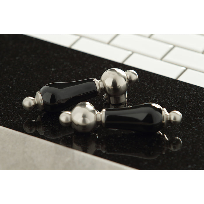 Kingston Heirloom KS1498PKL - Duchess Two-Handle 1-or-3 Hole Deck Mount Vessel Faucet, Brushed Nickel