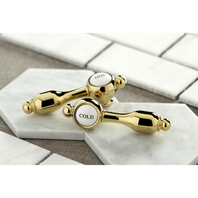 Kingston Heirloom KS1792TALBS - Tudor Double-Handle 4-Hole