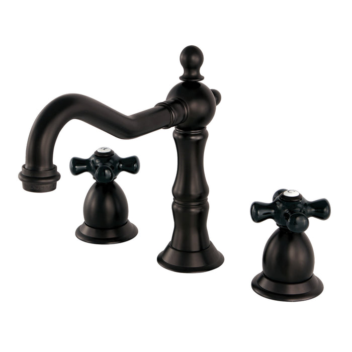 Duchess KS1975PKX Two-Handle 3-Hole Deck Mount Widespread Bathroom Faucet with Brass Pop-Up, Oil Rubbed Bronze