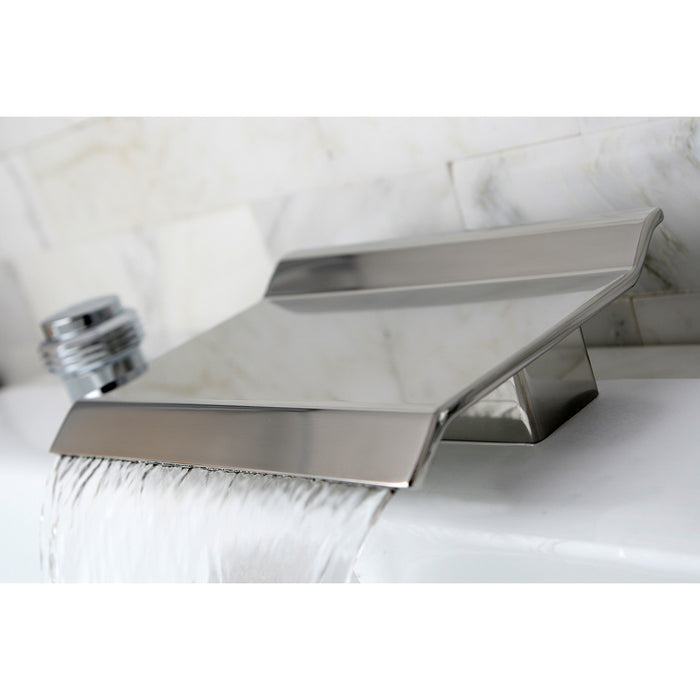 Kingston Milano KS2241MR Two-Handle 3-Hole Deck Mount Roman Tub Faucet, Polished Chrome