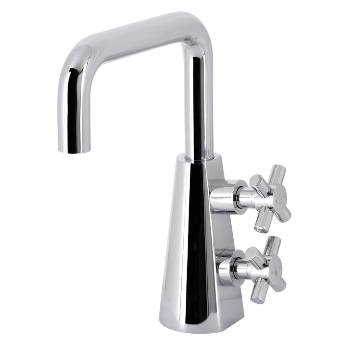 Kingston Sona KS2261DX - Constantine Two-Handle 1-Hole Bathroom Faucet with Push Pop-Up Drain, Polished Chrome