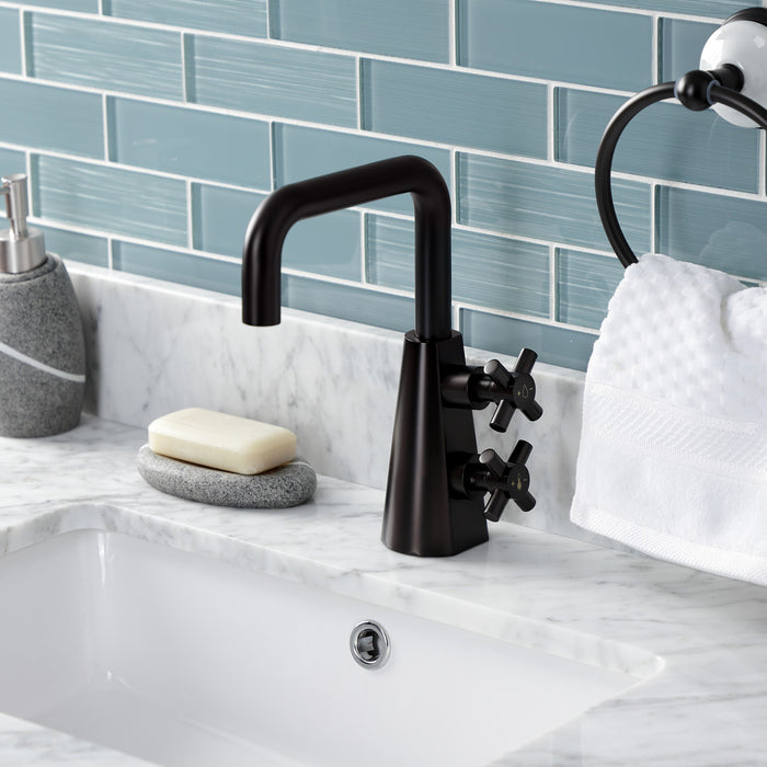 Kingston Sona KS2265DX - Constantine Two-Handle 1-Hole Bathroom Faucet with Push Pop-Up Drain, Oil Rubbed Bronze